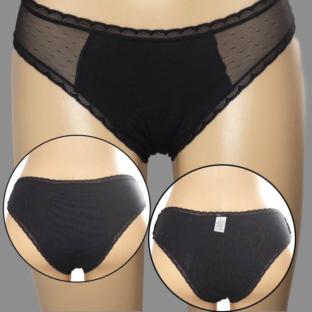 Culotte dentelle noire (Flux moyens)