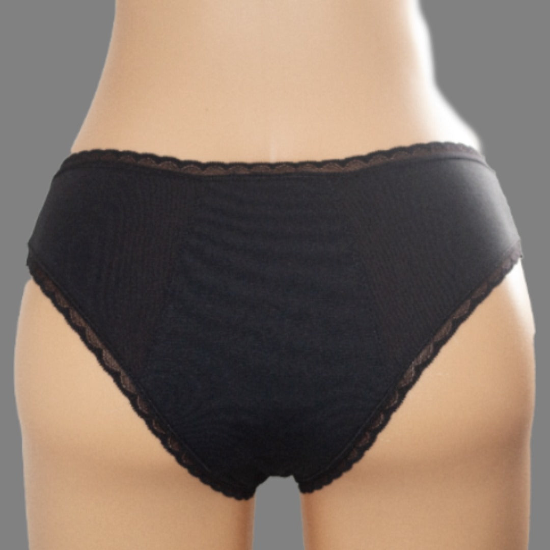 Culotte dentelle noire (Flux moyens)